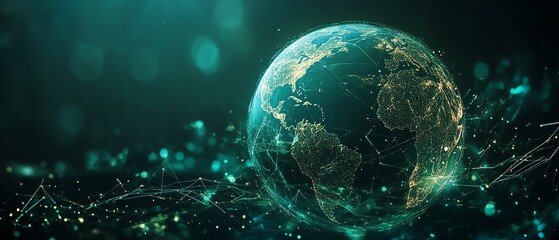 Aufkleber - Green globe with Environment icon for ESG