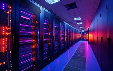 Poster - Imagine a network operations hub using renewable energy, ecofriendly infrastructure, and cuttingedge cloud computing tools