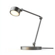 © sasisom - A sleek modern desk lamp with a metallic finish and adjustable arm isolated on a transparent background, high-resolution 3D render, photorealistic lighting, people