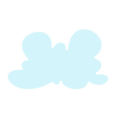 Wall Mural - Cloud icon in flat color style