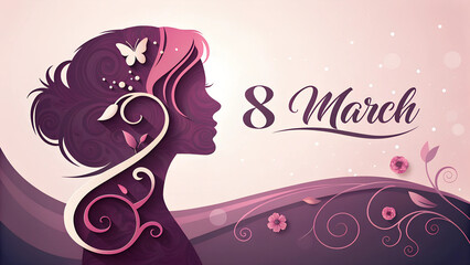 Wall Mural - International Women's Day illustration, diverse women