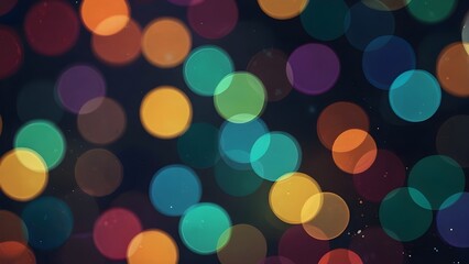 Sticker - Defocused abstract circle bokeh background Generative AI