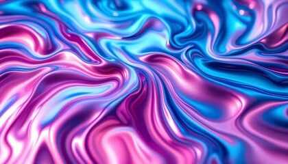 an abstract backdrop of liquid swirls in pink and blue, depicting an enchanting mix of colors and mo
