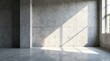 © parichart - Sunlit Industrial Interior Room with Concrete Walls and Floor