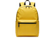 © stock.metket.com - Modern yellow backpack with a front pocket and black zipper, isolated on white background