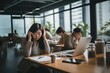 © Rawpixel.com - Photo of middle age asian office women having a bad day at office.