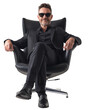 © Sufyan - Confident Businessman Sitting in a Chair isolated on transparent background
