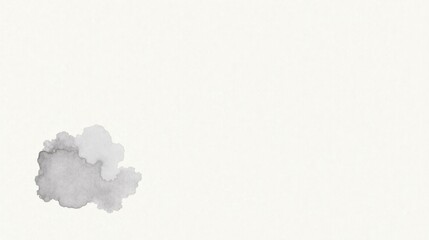 Aufkleber - Abstract grayscale watercolor wash on textured paper background