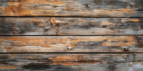 Wall Mural - Weathered wooden plank with a grunge texture perfect for creating a rustic background. This old wooden plank displays unique grunge texture ideal for various design projects.