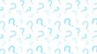 © Hi Na - Seamless background illustration with question marks.