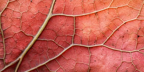 Aufkleber - Close up background image showcasing the intricate details of a tree leaf, highlighting the natural textures and vibrant colors found in this stunning tree leaf.