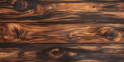 Aufkleber - Background featuring a natural wood texture characterized by dark brown and black tones, creating an attractive and rich appearance.