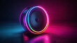 © ceren - Modern Speaker banner or background with Neon Accents