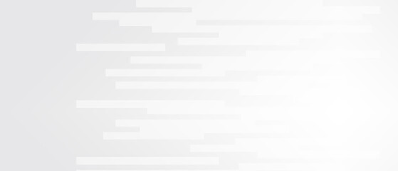 Tech striped style pattern. Horizontal white lines and light gray and gradient background