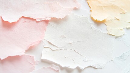 Aufkleber - Delicate Watercolor Textures on Handmade Paper Pastel Abstract Holiday Patterns