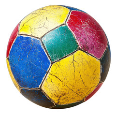 Wall Mural - soccer ball on a white background