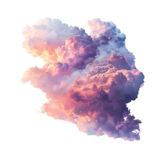 Wall Mural - clouds isolated on white background
