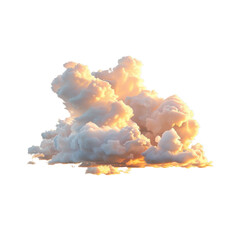 Wall Mural - clouds isolated on white background
