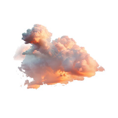 Wall Mural - clouds isolated on white background