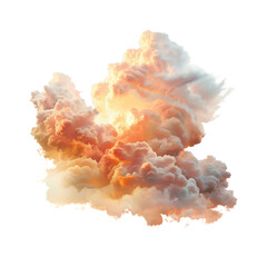 Wall Mural - clouds isolated on white background
