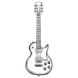 © Rawpixel.com - Electric guitar black white line vector