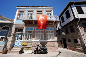 Wall Mural - Old Building in Ayvalik Town, Balikesir, Turkiye