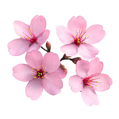 Wall Mural - cherry blossom, sakura flower isolated on transparent background