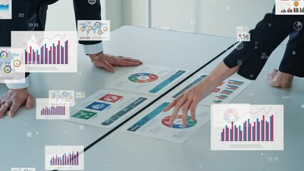 Wall Mural - business, consultation, marketing, research, data, negotiation, business talk, graph, chart, dx, digital transformation, management, proposal, estimate, conference, meeting, businessperson, people, re