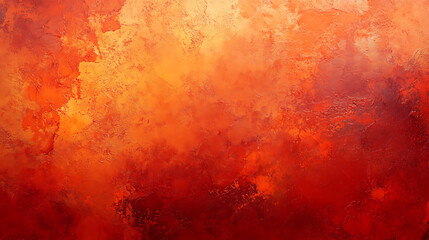 Leinwandbilder - Grunge coral color stucco background, abstract orange backdrop, decorative artistic wall room close up, rough surface plaster texture with copy space for design
