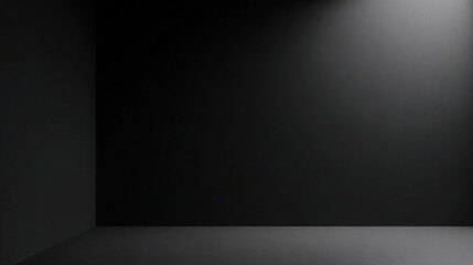 Aufkleber - Dark Room Corner with Subtle Lighting for Design Projects