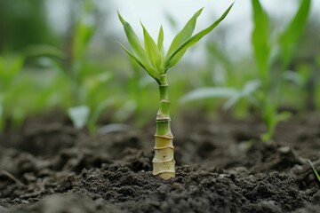 Poster - Organic bamboo sprouts