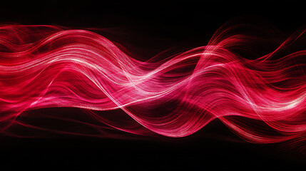 Fototapete - Red abstract effect on black background, grunge texture, old film grain overlay or photo