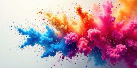 Poster - Vibrant Color Explosion A Symphony of Hues and Shapes