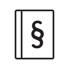 paragraph icon flat vector set outline