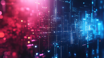 Poster - Abstract technology background