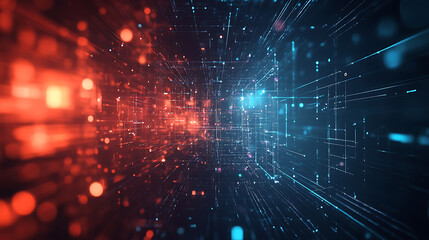 Leinwandbilder - Abstract technology background