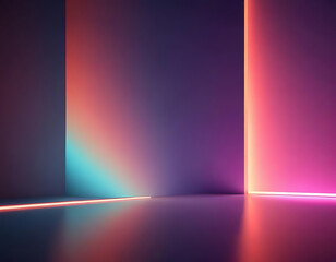 Wall Mural - A glowing edge-lit surface with a futuristic vibe.