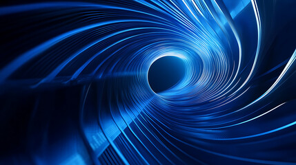Poster - Futuristic technology concept: abstract blue design