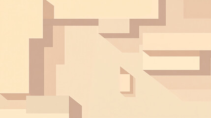 Poster - A 2D flat design with a pastel backdrop and simple rectangles, ideal for use as a wallpaper background or presentation banner frame.

