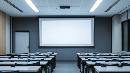 Aufkleber - Blank projector on the wall in a conference room