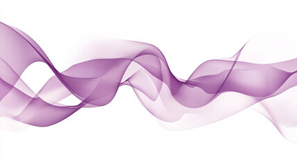 Poster - A minimalist abstract vector banner featuring transparent geometric purple lines on a clean white background.

