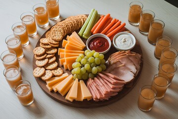 A  snacks and fresh produce