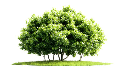 green trees on a transparent background