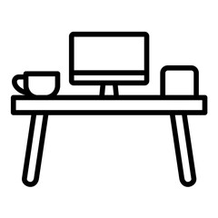 Wall Mural - Workstation Icon