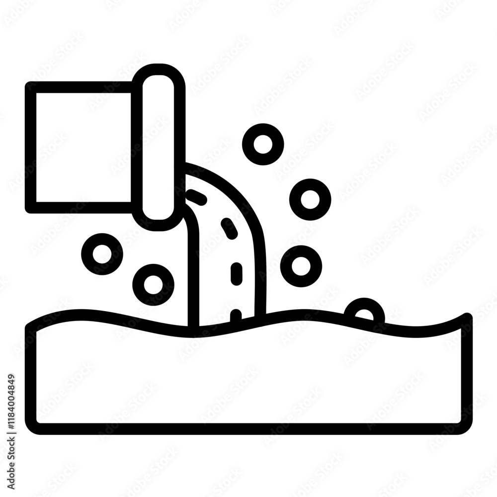 Sludge Sample Icon Sludge Removal Icon Stock Vector | Adobe Stock