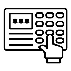 Sticker - Keypad Icon