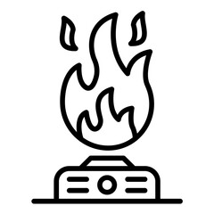 Poster - Gas Flame Icon