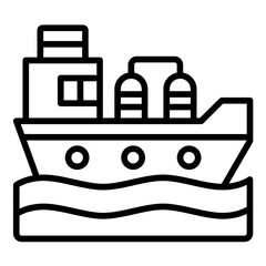 Poster - Oil Tanker Icon