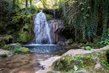 waterfall ripaljka in nature on mountain ozren near sokobanja, serbia