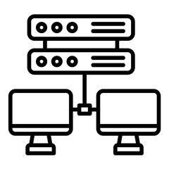 Wall Mural - Network Attached Storage Icon